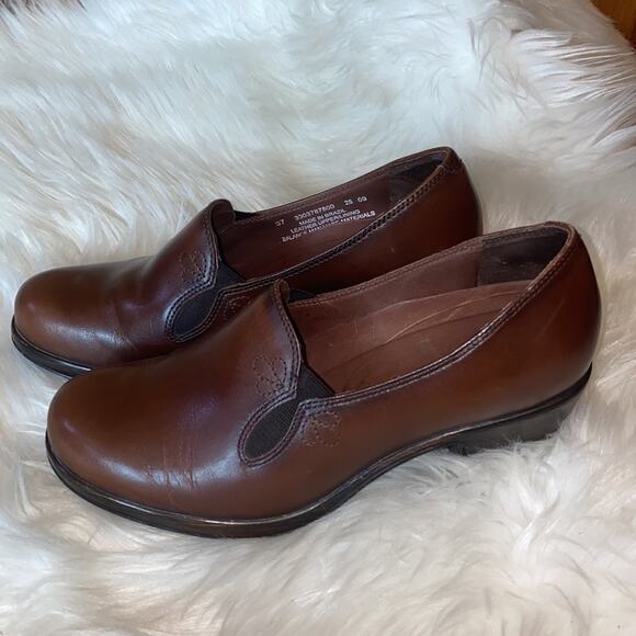 Dansko Beth Leather Pump Clog Heels 37 / 7 - Picture 5 of 10
